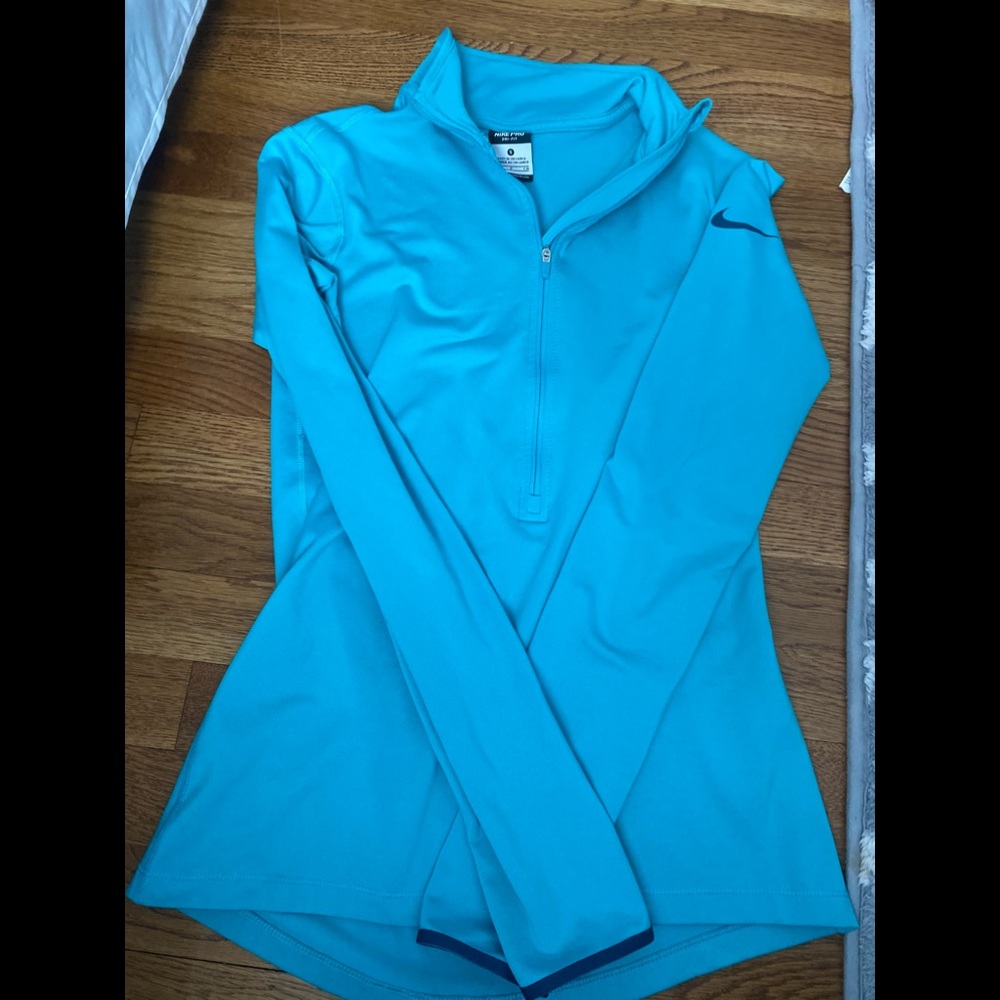 nike turquoise quarter zip